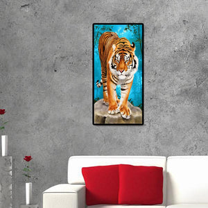 Tiger 45x85cm(canvas) full round drill diamond painting