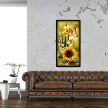 Load image into Gallery viewer, Sunflower 45x85cm(canvas) full round drill diamond painting
