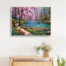 Load image into Gallery viewer, River Tree 50x40cm(canvas) full square drill diamond painting
