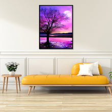 Load image into Gallery viewer, Fantasy Moon Tree 40x50cm(canvas) full square drill diamond painting
