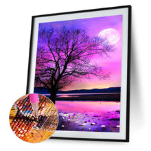 Load image into Gallery viewer, Fantasy Moon Tree 40x50cm(canvas) full square drill diamond painting

