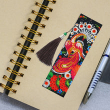 Load image into Gallery viewer, 2pcs Diamond Painting Bookmark DIY Peacock Cross Stitch Leather Book Marks
