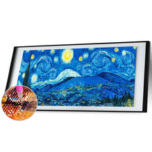 Load image into Gallery viewer, Abstract Night Sky 80x30cm(canvas) full round drill diamond painting
