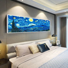 Load image into Gallery viewer, Abstract Night Sky 80x30cm(canvas) full round drill diamond painting
