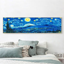 Load image into Gallery viewer, Abstract Night Sky 80x30cm(canvas) full round drill diamond painting
