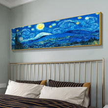 Load image into Gallery viewer, Abstract Night Sky 80x30cm(canvas) full round drill diamond painting
