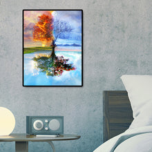 Load image into Gallery viewer, Tree Lake Scenery 50x40cm(canvas) full square drill diamond painting
