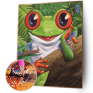Frog 40x50cm(canvas) full square drill diamond painting