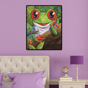 Frog 40x50cm(canvas) full square drill diamond painting