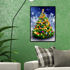 Christmas Tree 40x50cm(canvas) full square drill diamond painting
