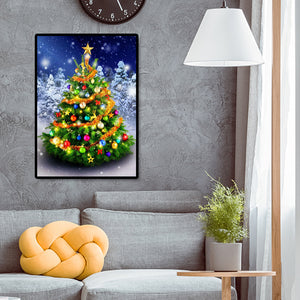 Christmas Tree 40x50cm(canvas) full square drill diamond painting