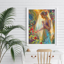 Load image into Gallery viewer, Wedding Girl 30x40cm(canvas) full round drill diamond painting
