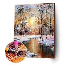 Load image into Gallery viewer, Winter Sun 40x50cm(canvas) full square drill diamond painting

