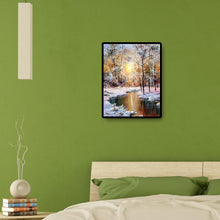 Load image into Gallery viewer, Winter Sun 40x50cm(canvas) full square drill diamond painting
