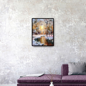 Winter Sun 40x50cm(canvas) full square drill diamond painting