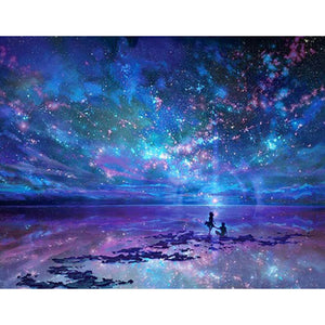 Starry Sky 40x50cm(canvas) full square drill diamond painting