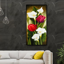 Load image into Gallery viewer, Flower 45x85cm(canvas) full round drill diamond painting
