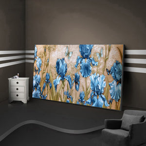Flowers 45x85cm(canvas) full round drill diamond painting