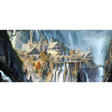 Load image into Gallery viewer, Castle Mountain Scenery 80x40cm(canvas) full round drill diamond painting
