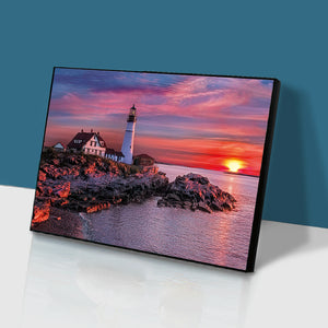 Lighthouse 50x40cm(canvas) full square drill diamond painting