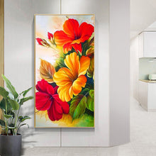 Load image into Gallery viewer, Morning Glory Women 45x85cm(canvas) full round drill diamond painting
