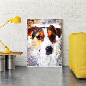 Dog Animal 30x40cm(canvas) full round drill diamond painting