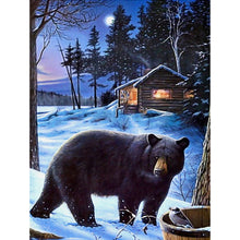 Load image into Gallery viewer, Bear 30x40cm(canvas) full round drill diamond painting
