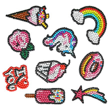 Load image into Gallery viewer, 9pcs DIY Diamond Painting Rainbow Letters Stickers Kit Rhinestone Cup Decor
