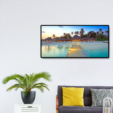 Load image into Gallery viewer, Beach Villa 80x40cm(canvas) full round drill diamond painting
