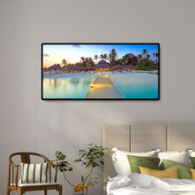 Load image into Gallery viewer, Beach Villa 80x40cm(canvas) full round drill diamond painting
