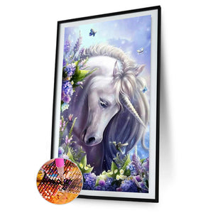 Horse Animal 45x85cm(canvas) beautiful special shaped drill diamond painting