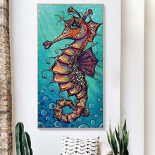 Load image into Gallery viewer, Hippocampus Animal 45x85cm(canvas) beautiful special shaped drill diamond painting
