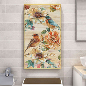Flower Bird 45x85cm(canvas) beautiful special shaped drill diamond painting