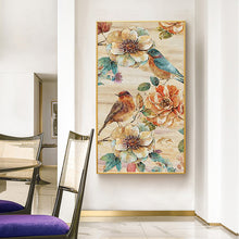 Load image into Gallery viewer, Flower Bird 45x85cm(canvas) beautiful special shaped drill diamond painting
