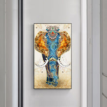 Load image into Gallery viewer, Elephant 45x85cm(canvas) beautiful special shaped drill diamond painting
