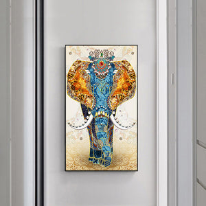 Elephant 45x85cm(canvas) beautiful special shaped drill diamond painting