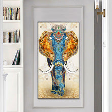 Load image into Gallery viewer, Elephant 45x85cm(canvas) beautiful special shaped drill diamond painting
