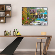 Load image into Gallery viewer, Hut 40x30cm(canvas) full round drill diamond painting

