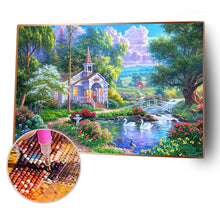 Load image into Gallery viewer, Hut 40x30cm(canvas) full round drill diamond painting
