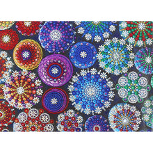 Load image into Gallery viewer, Mandala Flower 40x30cm(canvas) beautiful special shaped drill diamond painting
