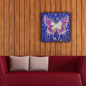 Butterfly 30x30cm(canvas) beautiful special shaped drill diamond painting