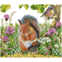 Load image into Gallery viewer, Animal 14CT Stamped Cross Stitch Kit 35x31cm(canvas)
