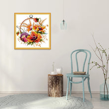 Load image into Gallery viewer, Flowers 14CT Stamped Cross Stitch Kit 32x32cm(canvas)
