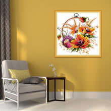 Load image into Gallery viewer, Flowers 14CT Stamped Cross Stitch Kit 32x32cm(canvas)
