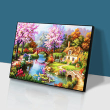 Load image into Gallery viewer, Spring Bridge 50x40cm(canvas) full square drill diamond painting
