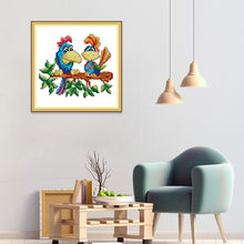 Load image into Gallery viewer, Parrots Cotton Cross Stitch Painting Manual DIY Embroidery Kits 20*20CM
