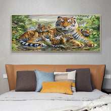 Load image into Gallery viewer, Tiger 100x50cm(canvas) full round drill diamond painting
