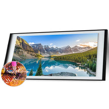Load image into Gallery viewer, Mountain Scenery 80x40cm(canvas) full round drill diamond painting
