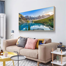 Load image into Gallery viewer, Mountain Scenery 80x40cm(canvas) full round drill diamond painting
