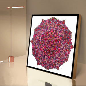 Mandala 30x30cm(canvas) beautiful special shaped drill diamond painting